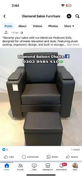 Saloon chair / Shampoo unit / Barber chair/Cutting chair/Massage bed 5