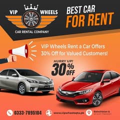 Number 1 Rent A Car in Balochistan ( VIP Wheels )