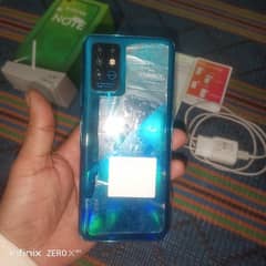 Infinix note 8 complete box with charger
