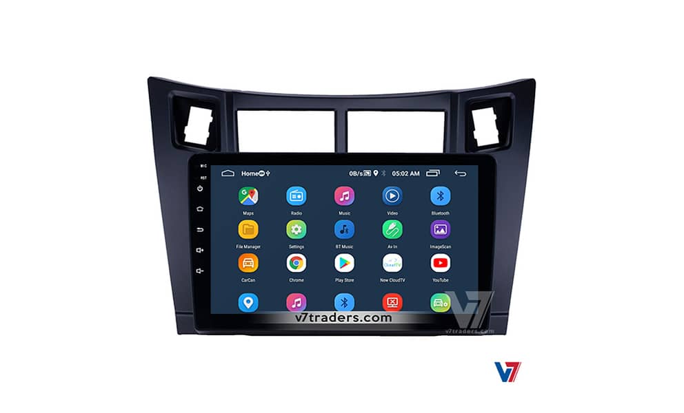 V7 Toyota Vitz 2006-12 Android LCD DVD Panel 10 inch Screen 6