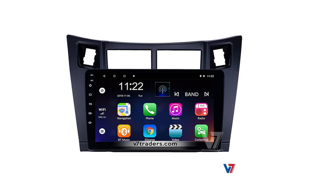 V7 Toyota Vitz 2006-12 Android LCD DVD Panel 10 inch Screen 8