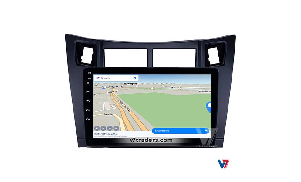 V7 Toyota Vitz 2006-12 Android LCD DVD Panel 10 inch Screen 9
