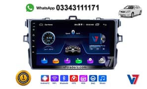 V7 Corolla 2007-13, 10" Android LCD LED Car Panel GPS navigation DVD