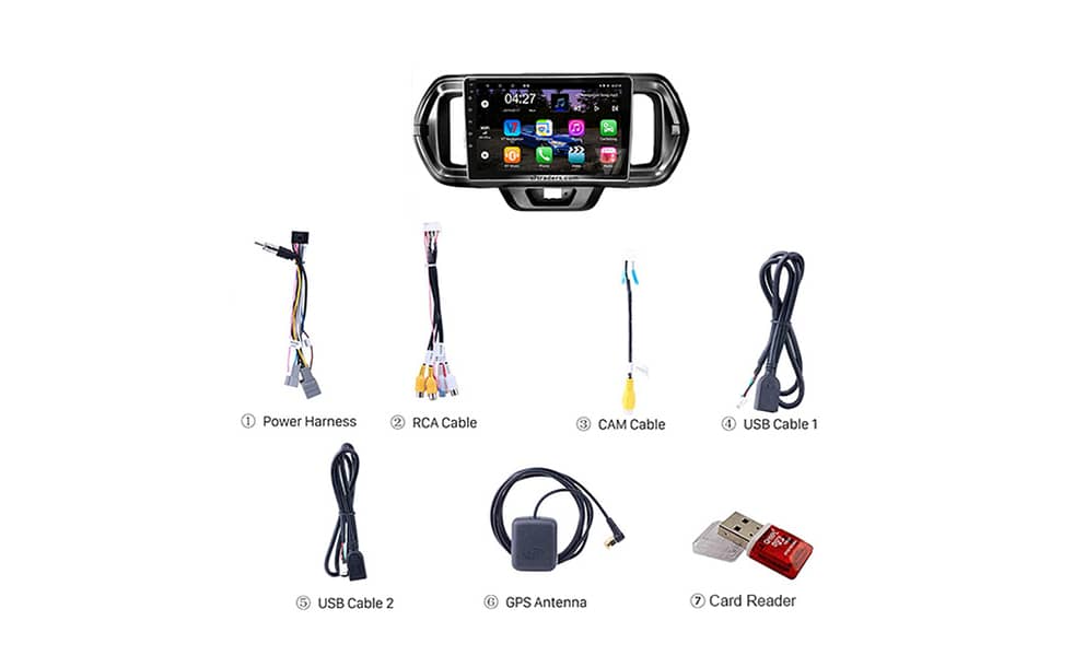 V7 Passo Android Car LCD LED Car Panel 10" GPS navigation DVD 1