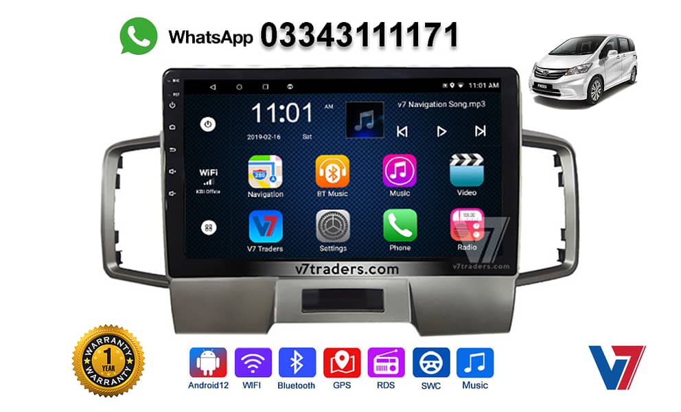 V7 Honda Freed Android LCD LED Car DVD Player GPS Navigation 0