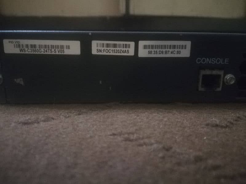 Cisco catalyst 3560G 24ports +4sfp ports switch 2