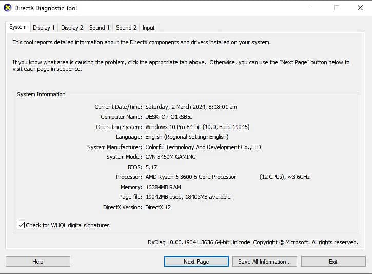 Ryzen 5 3600 + RTX 2060 1