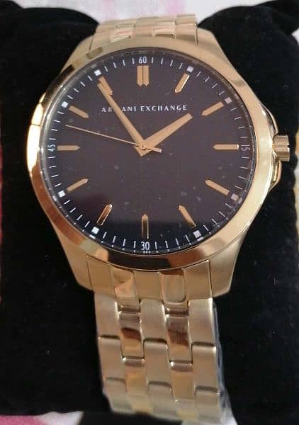 Gold plated 2025 armani watch