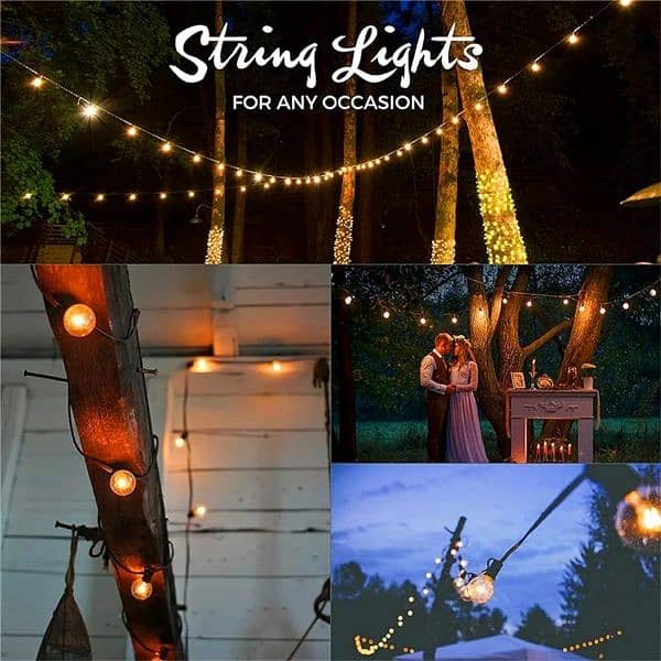 Edison bulbs String lights for indoor/outdoor decorations 6