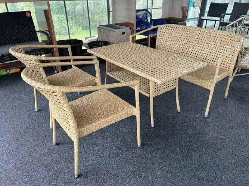 Rattan Patio Chairs, Cane Outdoor Furniture Set, Luxury sofa and cahir 9