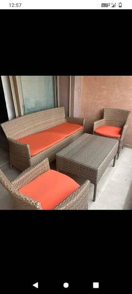 Rattan Patio Chairs, Cane Outdoor Furniture Set, Luxury sofa and cahir 10