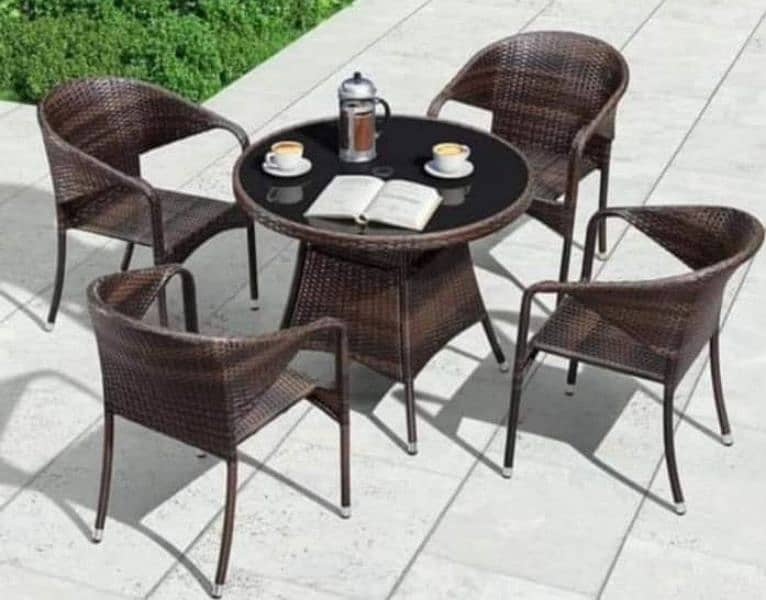 Rattan Patio Chairs, Cane Outdoor Furniture Set, Luxury sofa and cahir 14