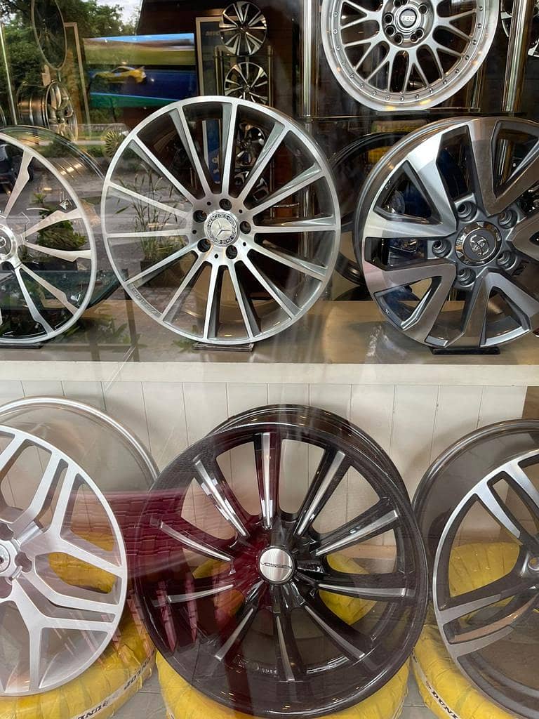 All Type Of Alloy Rims And Tyres Wheel Balancing 3D Alignment 7