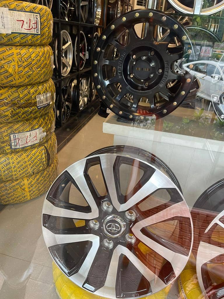 All Type Of Alloy Rims And Tyres Wheel Balancing 3D Alignment 11