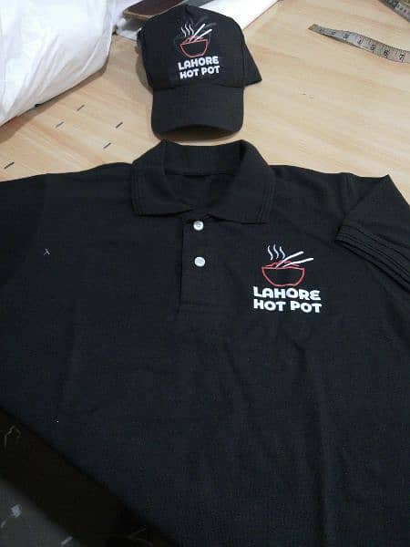 T-shirt, Polo Shirt, Cotton Shirt, Waiters Uniform Cap, printing Shirt 6
