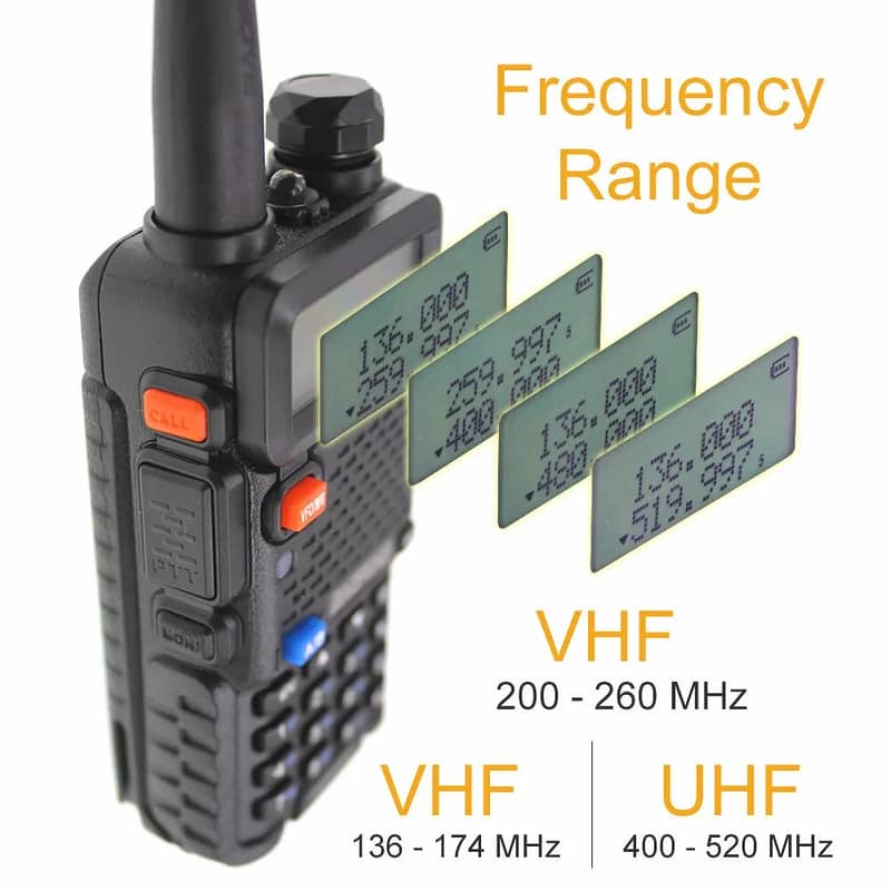 Walkie talkie UV-5R Two way Radio 3-Band UV5R Wireless set in Pakistan 3