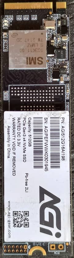 NVMe SSD 512GB for Laptop
