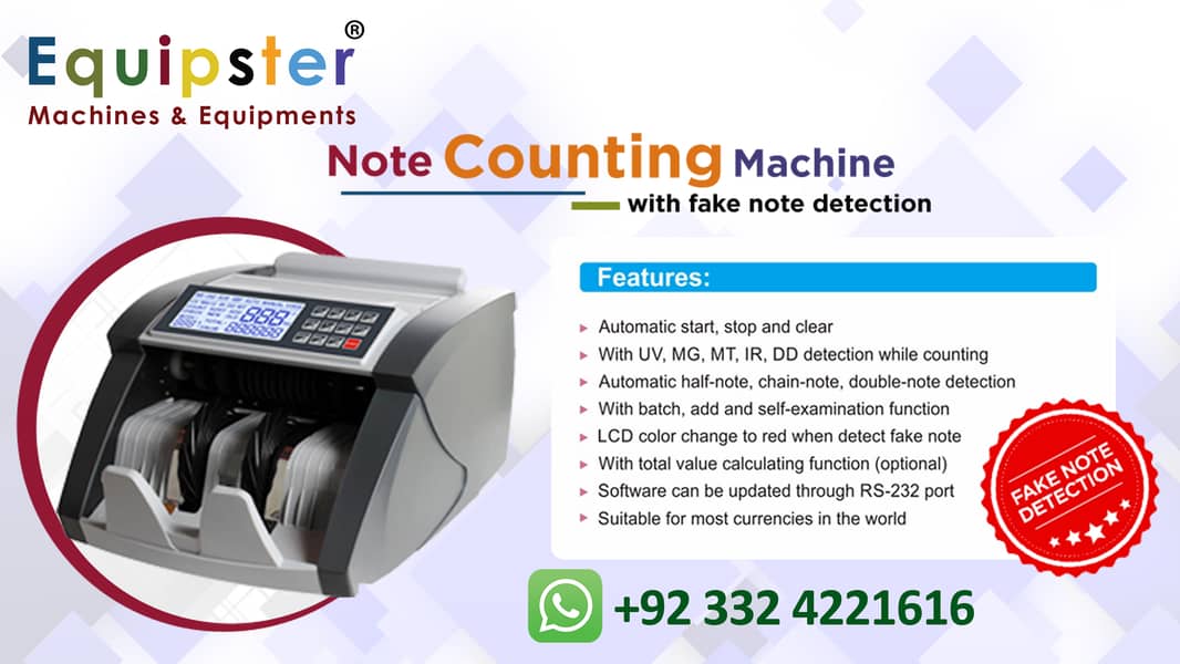 cash counting machine price in pakistan with fake note detection 16