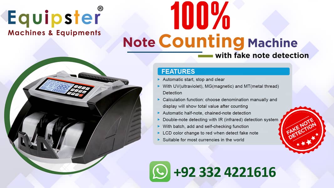 cash counting machine price in pakistan with fake note detection 18