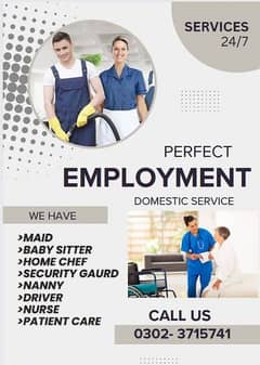 Maid/Babysitter/Helper/Cook /Driver/Patient Attendant/Office boy