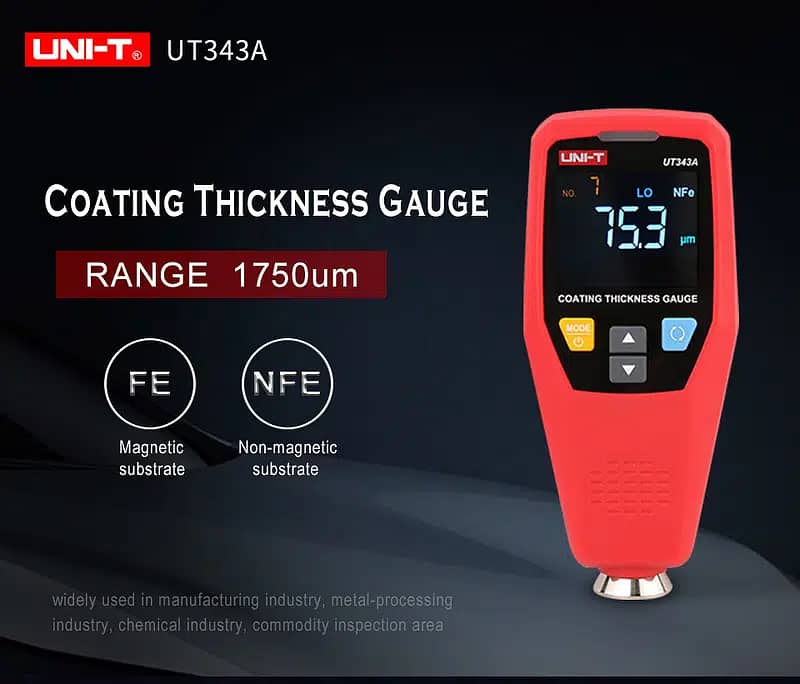 Car Paint Tester Gauge checker UNI-T UT343A Coating Paint Checker 1