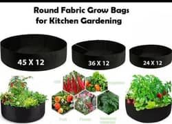 Large Fabric Grow Bag Raised Bag for Rooftop Gardening, Kitchen Garden