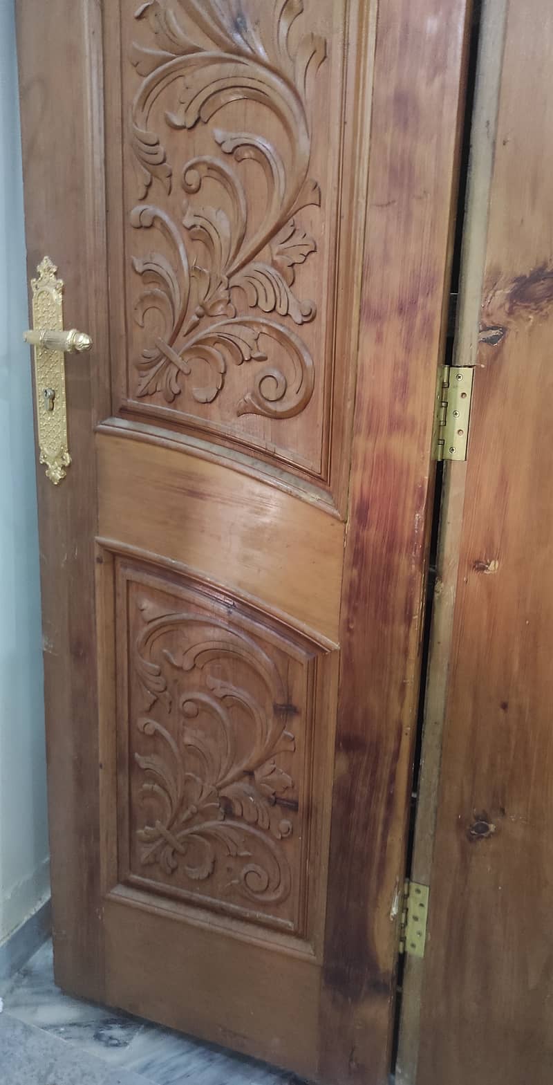 Beautiful Solid Fine Diyar Wood Main Entrance Doors, Luxury Farm house 4