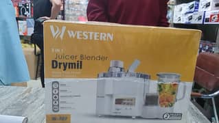 New) WESTERN 3 in 1 Juicer / Blender & Dry Mill Jar