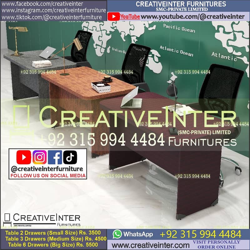 Executive Office Funriture table Workstation Chair Reception CEO Desk 2