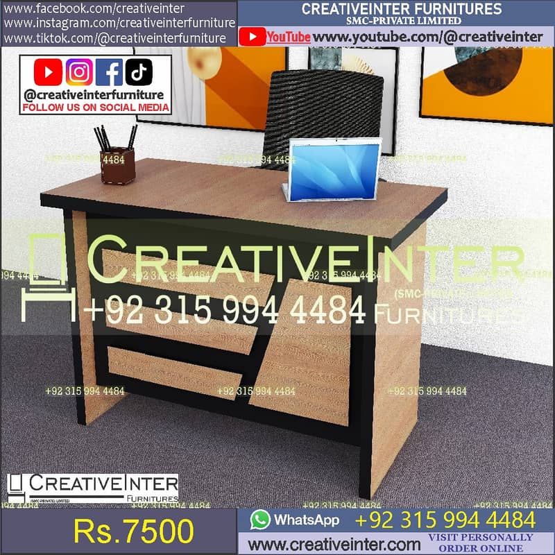 Executive Office Funriture table Workstation Chair Reception CEO Desk 8