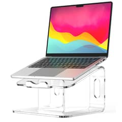 ZAW Acrylic Laptop Stand for Desk, Ergonomic Laptop Holder