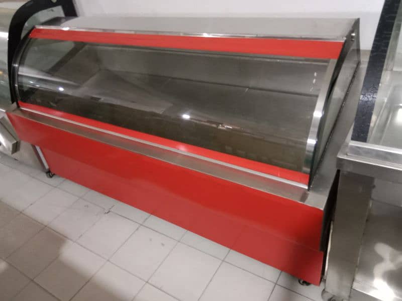 pizza preparation table cake display chiller meat display restaurant 4