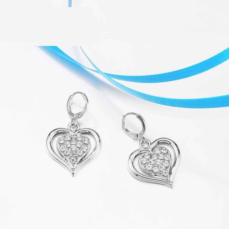Jewellery/Silver/925 Silver/Sterling Silver /Zircon/Heart/Women/Import 5