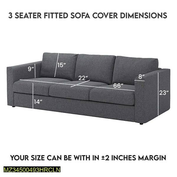 3 Pcs Micro Knitted Jersey Sofa Cover Set, 5 Seater 9