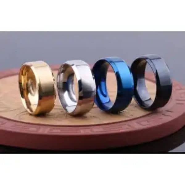 Titanium rings for men in four different colors 4