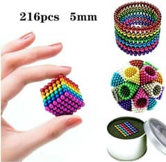 5mm Magnetic Balls Gold, Silver and Multi color colour 216 pieces 0