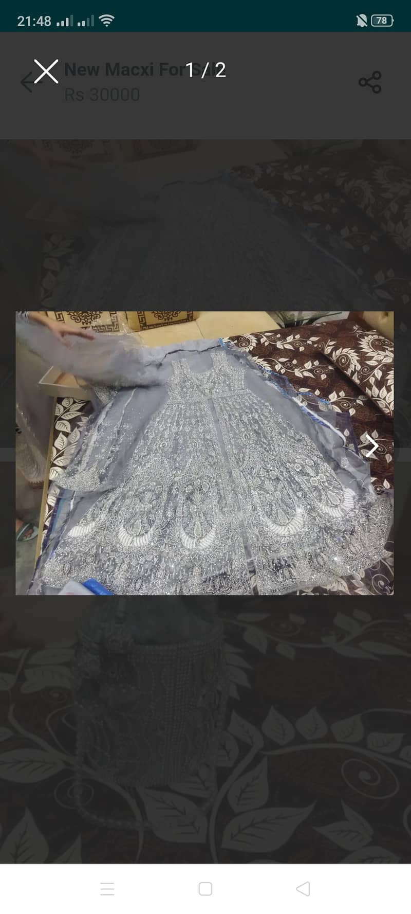 unstitched Walima Maxi for sale 1