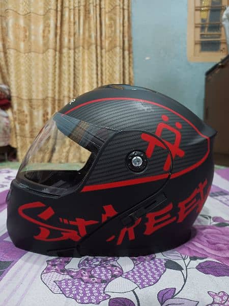 Red and Black Contrast Helmet 2
