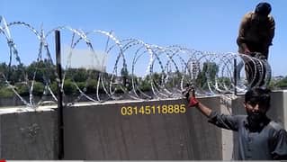 Safe Home with Razor Wire, Chainlink Fence, Concertina Barbed wire