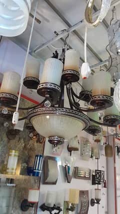 rod iron chandelier, 12 +3 light, with 5 year warrenty