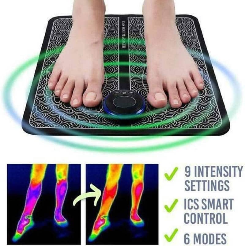 Foot Massager Foot Massage Pad Feet Muscle Stimulator Pain Relief, 2