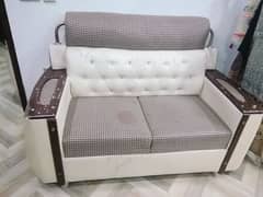 sofa set/ 3 seater sofa set/ used/ furniture/wooden set