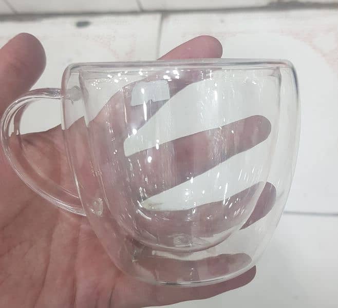 Double wall glass mug 2
