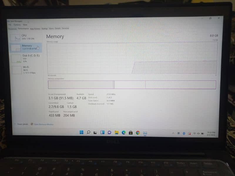 laptop (Dell), core i7 7th generation ( latitude 7480) 7