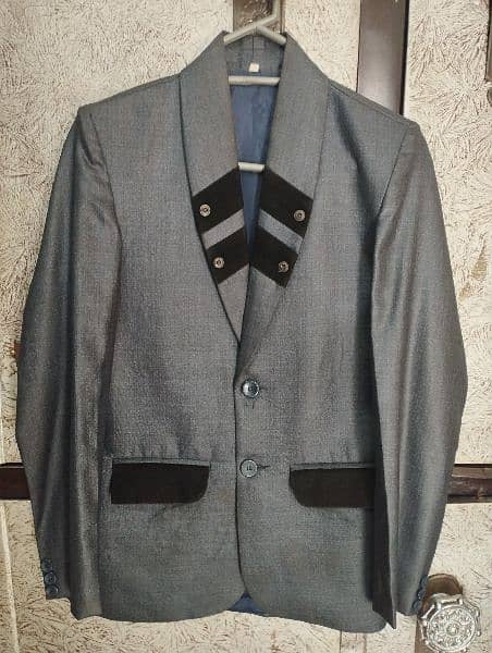 two piece pent coat with shirt and tie 2