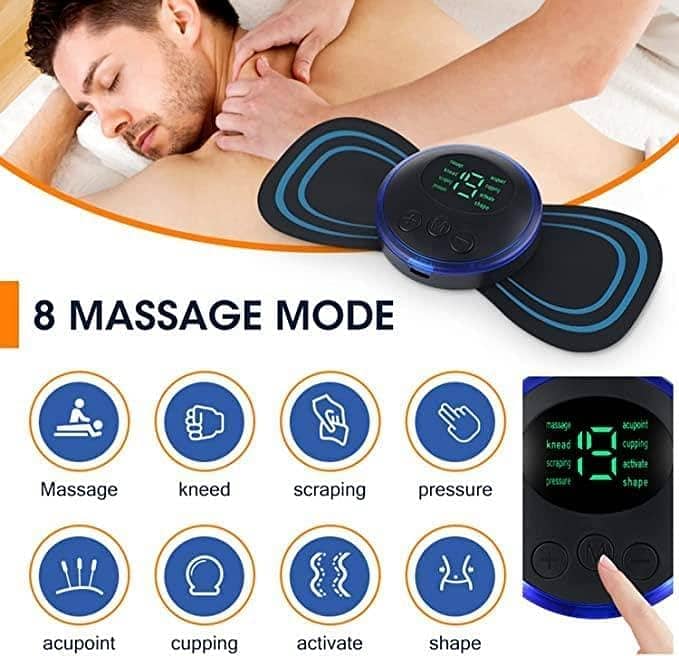 Ohuhu Tens Unit Muscle Stimulator EMS Therapy Electric Massager 12