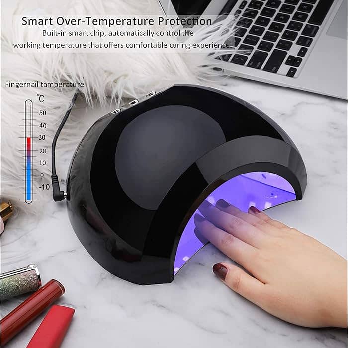 Aokitec Mini UV LED Nail Lamp Gel Curing Lamp with Sensor, Memory Time 4