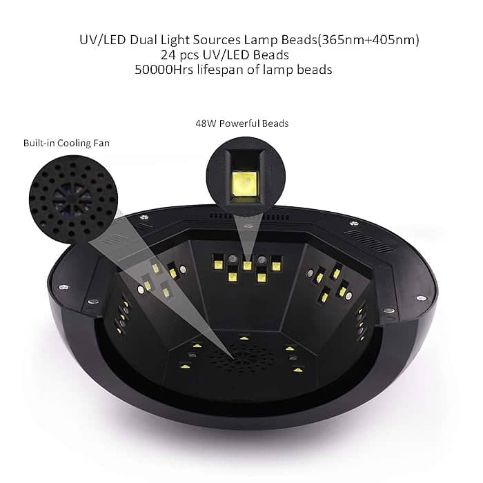 Aokitec Mini UV LED Nail Lamp Gel Curing Lamp with Sensor, Memory Time 6