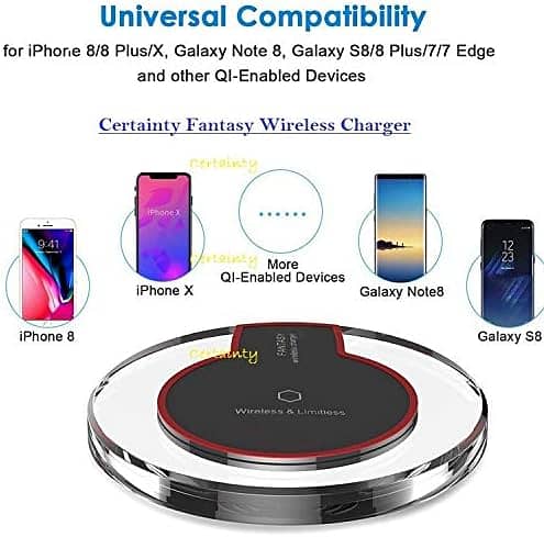 Fantasy Wireless Charger Compatible with Apple, Google, Samsung, HTC, 1