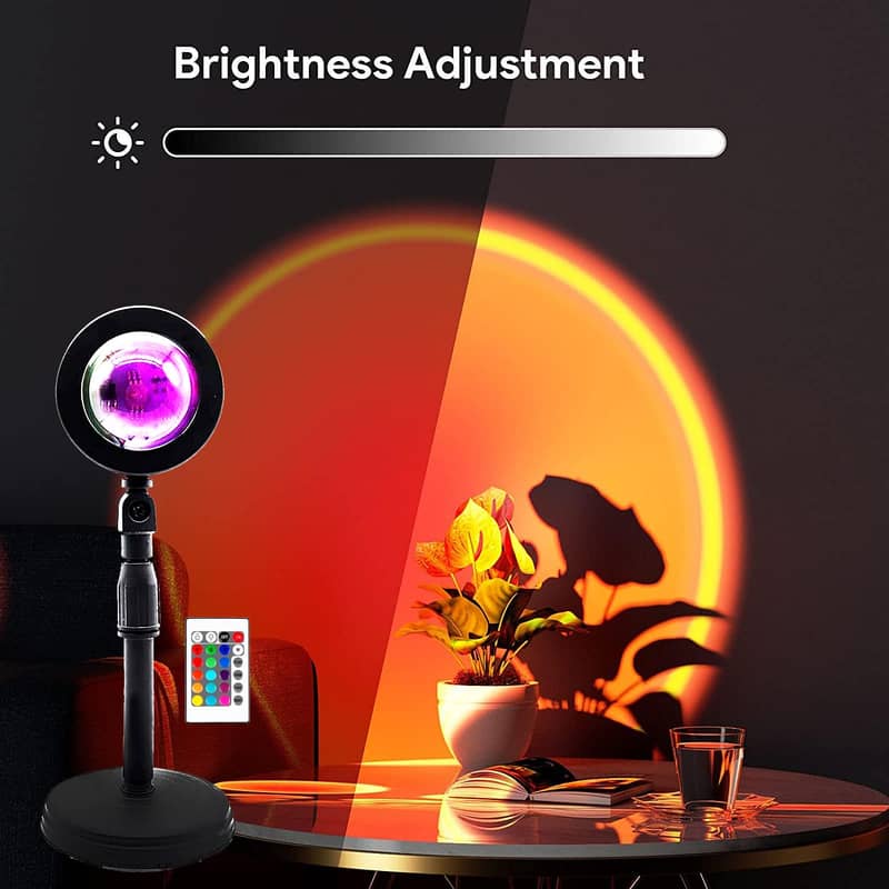 Sunset Laser Lamp Projector,16 Colors Rainbow Night Light 360 Degree 4